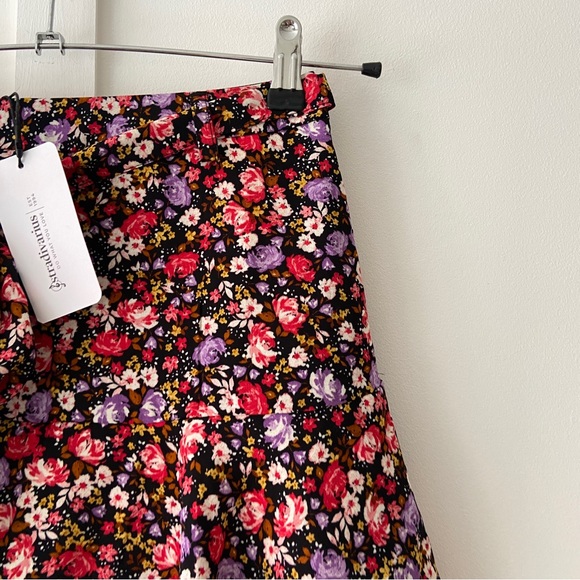 Stradivarius Mini Skirt Ditsy Floral Print - Size M - Picture 3 of 6